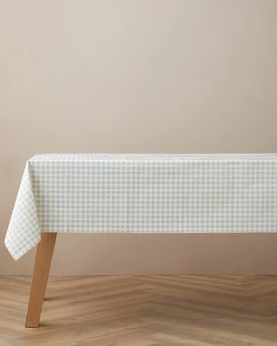 Gridlane Pvc Masa Örtüsü 140x200 cm Bej