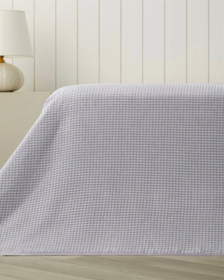 Modern Grid Çift Kişilik Pike Lila