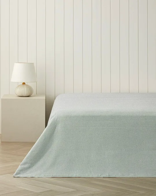 Modern Grid Çift Kişilik Pike Yeşil