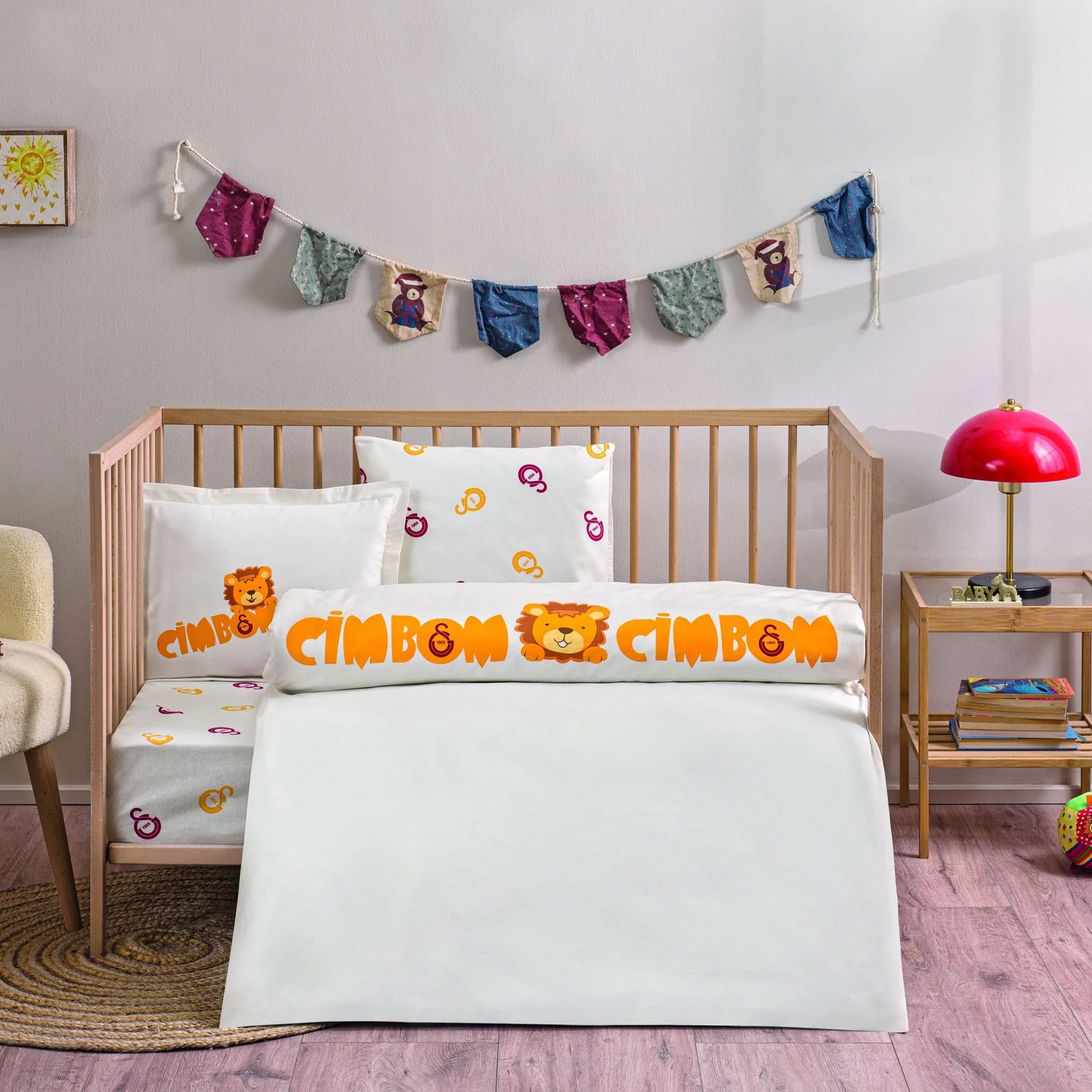 Lisanslı Strip Baby Pamuk Bebek Nevresim Takımı